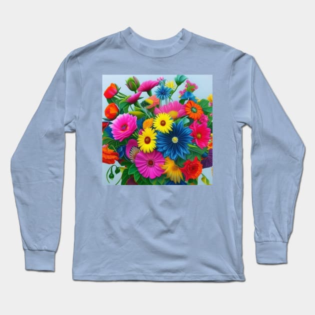 Bright flowers Long Sleeve T-Shirt by Love of animals